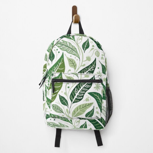 Item preview, Enchanted Green Foliage – Whimsical Botanical Leaves Seamless Pattern designed and sold by Mousy17.