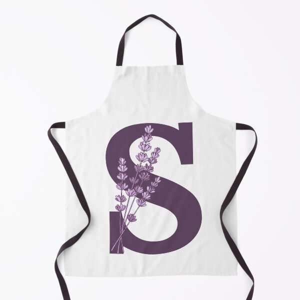 Item preview, Purple Letter S With Lavender Flowers designed and sold by ITCHAWAWAA.