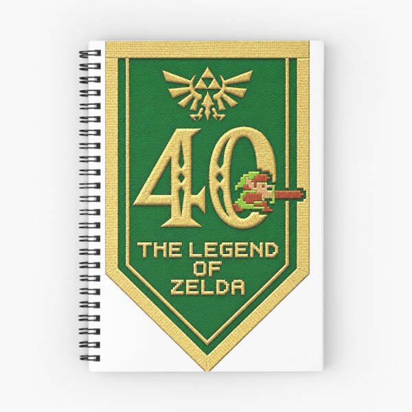 Item preview, Zelda – 40 years of legend indeed, retro embroidery designed and sold by Pixel Otaku Gallery.