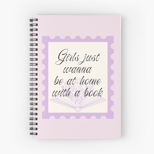 Item preview, Girls Just Wanna Be At Home With A Book designed and sold by girlyswantbooks.