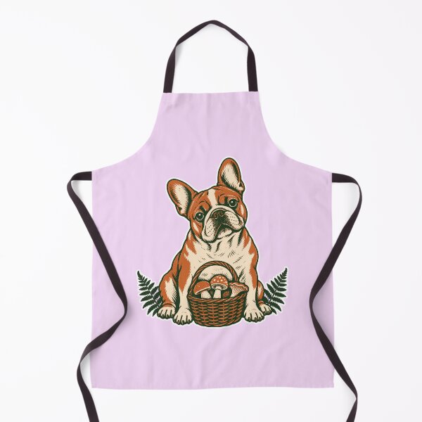 Item preview, French Bulldog Mushroom Forager – Vintage Cottagecore Dog Art designed and sold by Jaani-T.