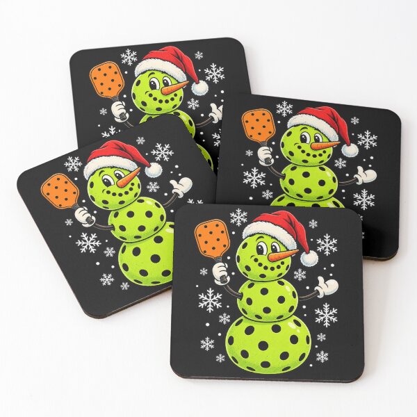 Item preview, Snowman Playing Pickleball Christmas Xmas Kids Boys Girls T-Shirt designed and sold by Trendably.
