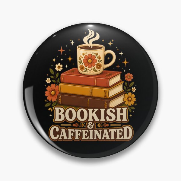 Item preview, Bookish Coffee Club Retro Reading & Caffeine Aesthetic designed and sold by DoceVaga.