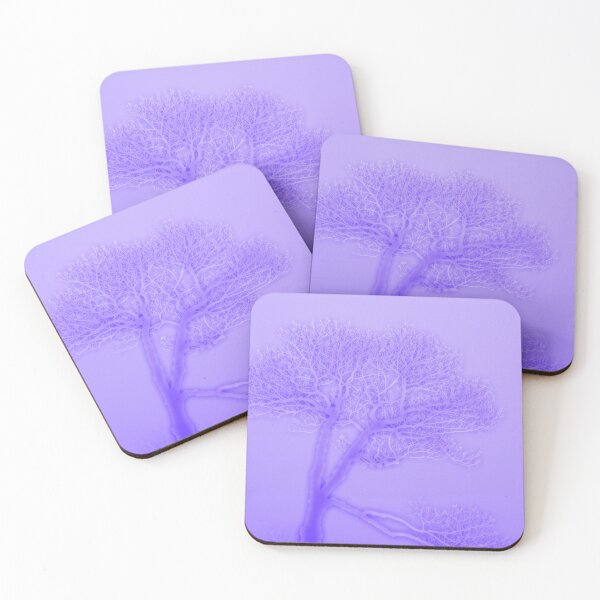 Item preview, semi abstract tree in purple designed and sold by NatureWaltzArts.