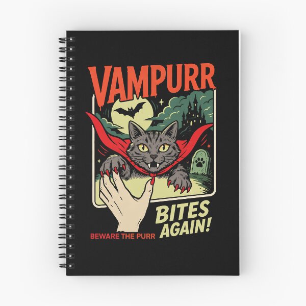 Item preview, Vampurr Bites Again Funny Cat designed and sold by Mateusz Majcherek.