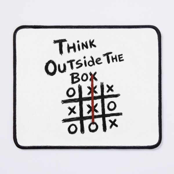 Item preview, Think Outside the Box Tic Tac Toe Motivation Design designed and sold by aloksahu123.