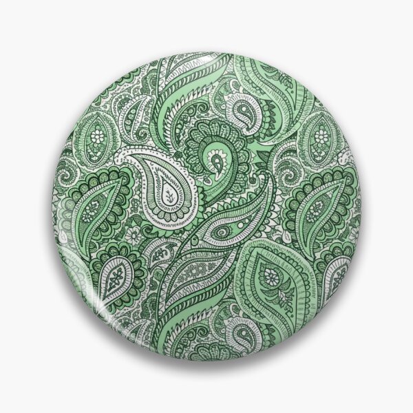 Item preview, Sage Green Paisley – Intricate Vintage Boho Floral Pattern designed and sold by Mousy17.
