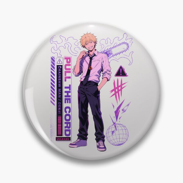 Item preview, Cyber Neon Pull The Cord Chainsaw Devil Graphic designed and sold by sidki-SDK.