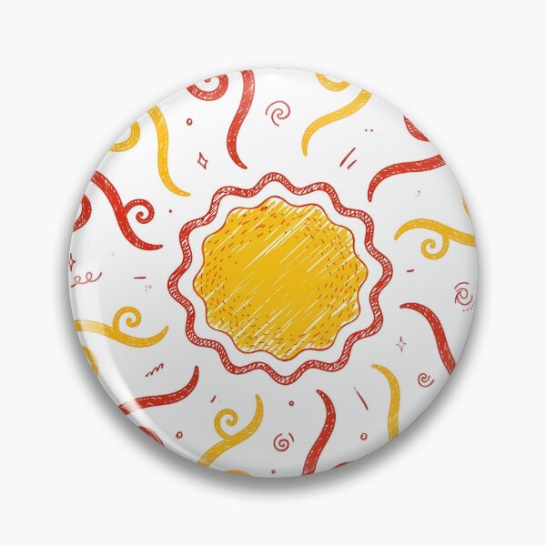 Item preview, Groovy Retro Wavy Sun Doodle Summer designed and sold by mochiMooco.