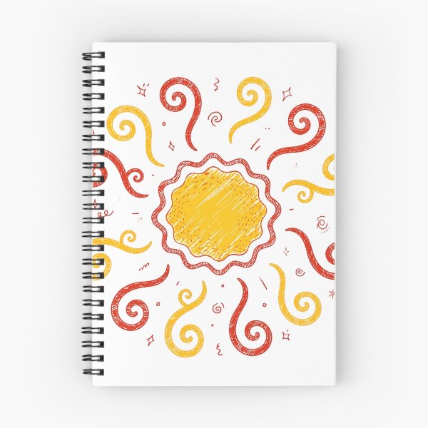 Item preview, Groovy Retro Wavy Sun Doodle Summer designed and sold by mochiMooco.