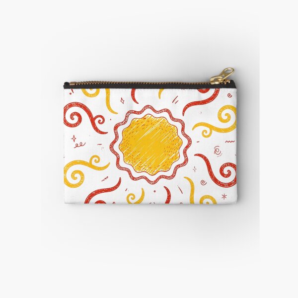Item preview, Groovy Retro Wavy Sun Doodle Summer designed and sold by mochiMooco.