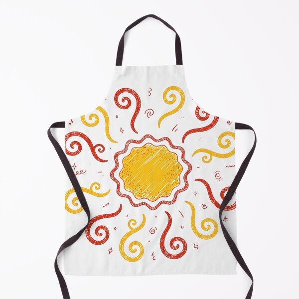 Item preview, Groovy Retro Wavy Sun Doodle Summer designed and sold by mochiMooco.