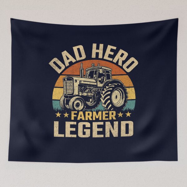 Item preview, Dad Hero Farmer Legend Tractor designed and sold by Artful Paws.