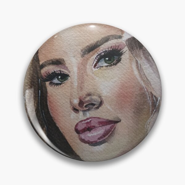 Item preview, Original Watercolor Blonde Girl Portrait designed and sold by SlavaArt.