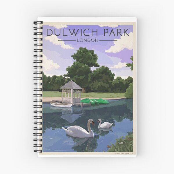 Item preview, Dulwich Park London Original Custom Vintage Poster Wall Art Design Pillow Gift designed and sold by Cool Robot Bro..