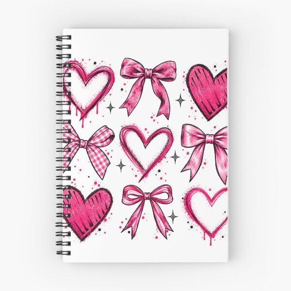 Item preview, Graffiti Heart Bows Coquette Pink Sketch Graphic designed and sold by VGAfanatic.