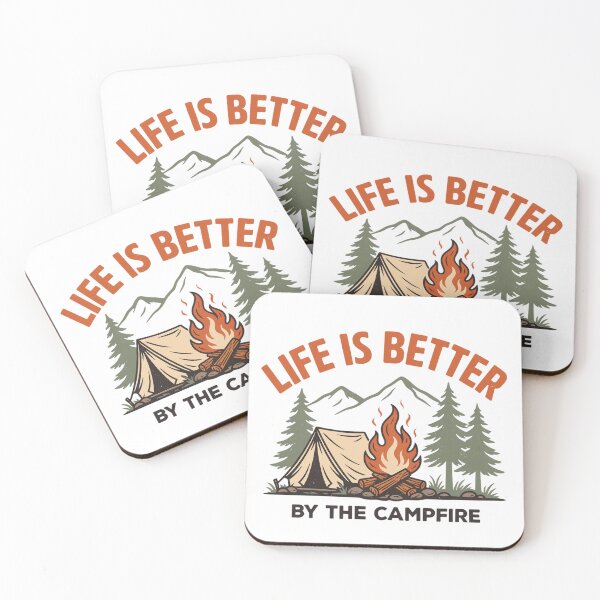 Item preview, Life Is Better By The Campfire Vintage Camping designed and sold by teemsa.