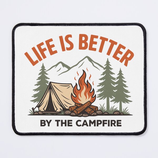 Item preview, Life Is Better By The Campfire Vintage Camping designed and sold by teemsa.