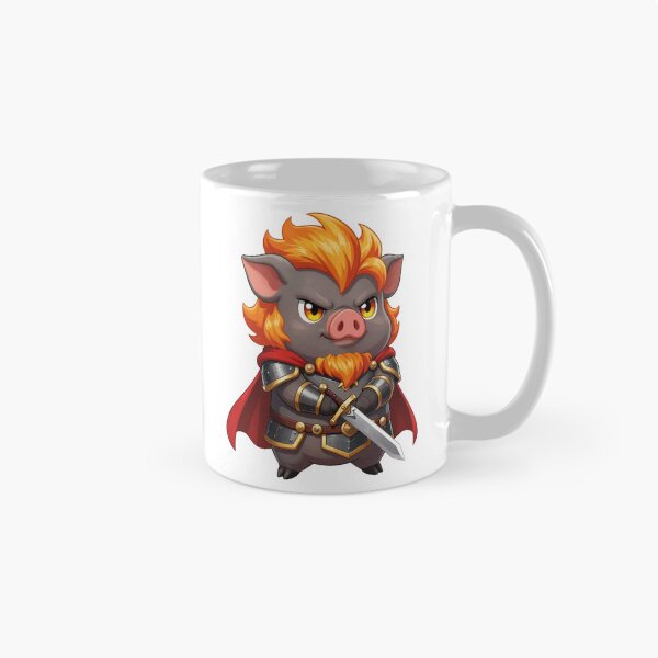 Item preview, Cute Chibi Pig Warrior Ganon Fantasy Vector Art designed and sold by WildArtIT.