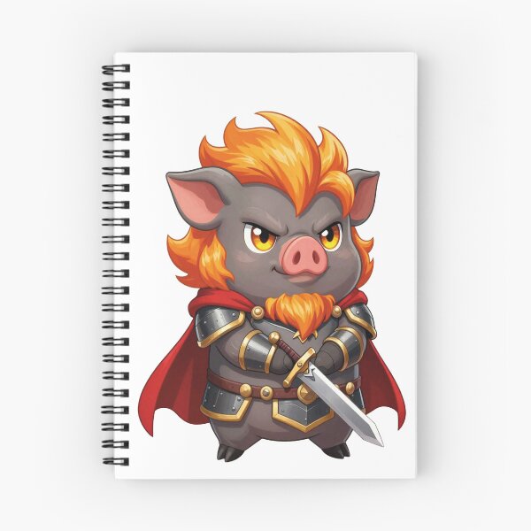 Item preview, Cute Chibi Pig Warrior Ganon Fantasy Vector Art designed and sold by WildArtIT.