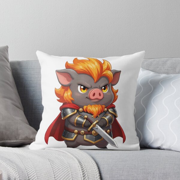 Item preview, Cute Chibi Pig Warrior Ganon Fantasy Vector Art designed and sold by WildArtIT.
