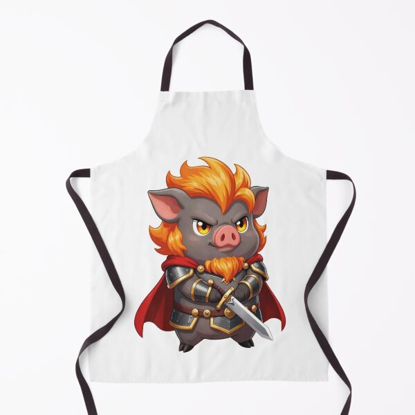 Item preview, Cute Chibi Pig Warrior Ganon Fantasy Vector Art designed and sold by WildArtIT.