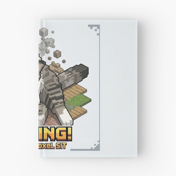 Item preview, KAM KAM Peeking! Awkward Voxel Cat Pixel Art designed and sold by PetalsPaws.