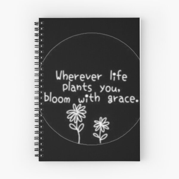 Item preview, Wherever Life Plants You Bloom With Grace Floral Sticker designed and sold by Scro-Ciob-Shop.