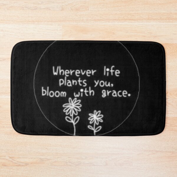 Item preview, Wherever Life Plants You Bloom With Grace Floral Sticker designed and sold by Scro-Ciob-Shop.