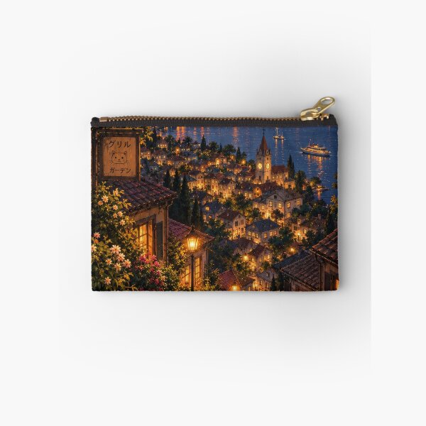 Item preview, Twilight Over the Coastal Village designed and sold by H-Tsvetkova.