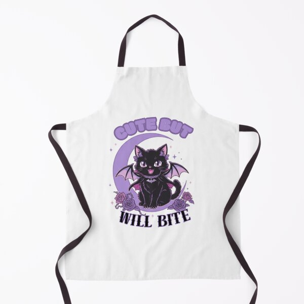 Item preview, Cute But Will Bite Pastel Goth Vampire Cat designed and sold by ZdunekDesign.