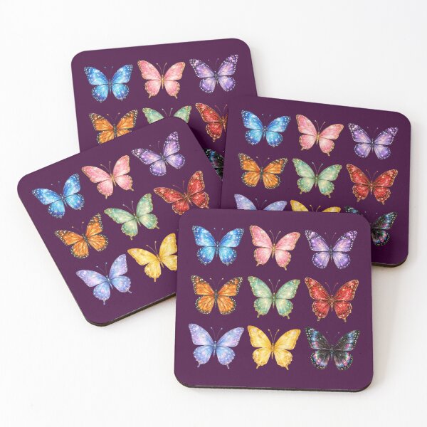 Item preview, Glitter Butterfly Collection – Colorful Sparkling Butterfly Art designed and sold by Lyannaadesign.