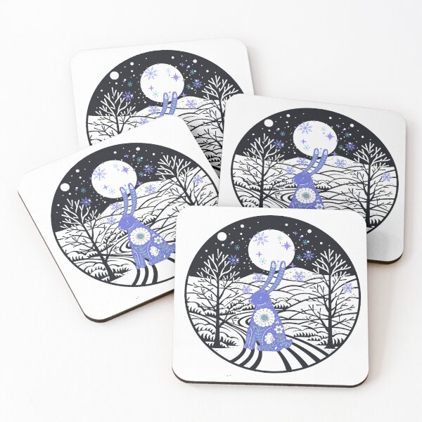 Item preview, Zen rabbit in the silence of snow designed and sold by 247DesignStudio.