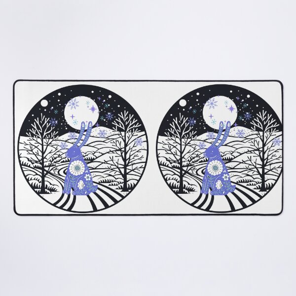 Item preview, Zen rabbit in the silence of snow designed and sold by 247DesignStudio.