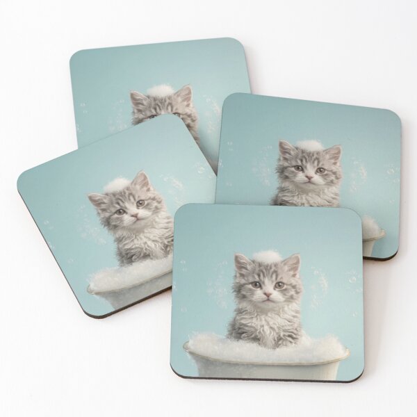 Item preview, Baby Selkirk Rex Bubble Bath Cute Nursery Bathroom Art designed and sold by LazyOwlStore.