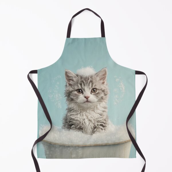 Item preview, Baby Selkirk Rex Bubble Bath Cute Nursery Bathroom Art designed and sold by LazyOwlStore.