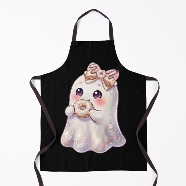 Item preview, Cute Kawaii Ghost Eating a Donut Design / Halloween / Cafe / Ghosts / Foodie Gift / Sweet Treats / T-shirts mugs stickers phone case hardcover journal poster designed and sold by TeenLake.