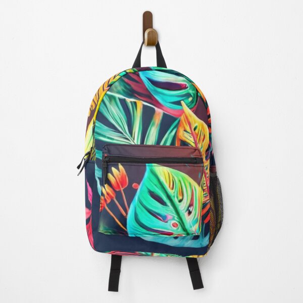 Item preview, Neon Monstera and Palm Leaf Bouquet designed and sold by BeachWhisper.