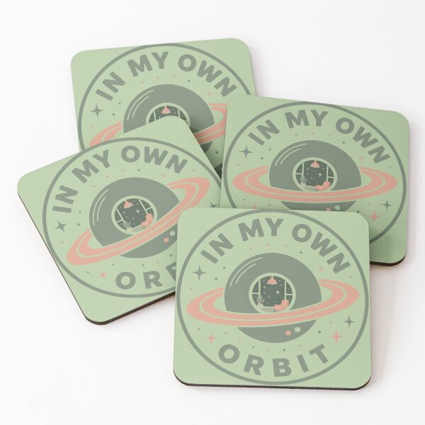 Item preview, In My Own Orbit - Retro Futurism Space Badge designed and sold by design-rebell.