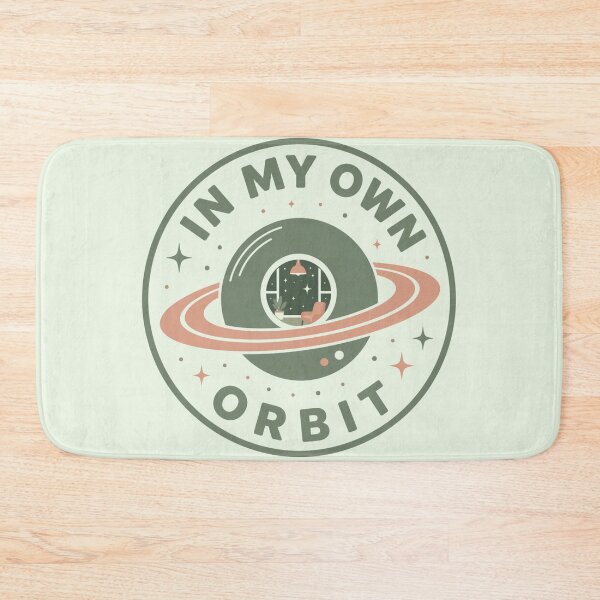 Item preview, In My Own Orbit - Retro Futurism Space Badge designed and sold by design-rebell.
