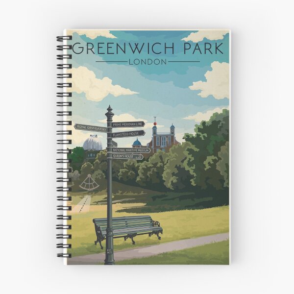 Item preview, Greenwich Park London Original Custom Vintage Poster Wall Art Design Pillow Gift designed and sold by Cool Robot Bro..