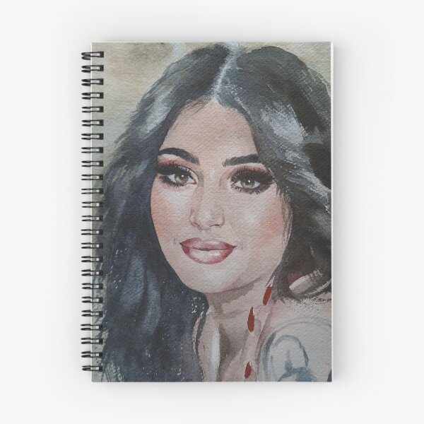 Item preview, Original Watercolor Brunette Girl Portrait designed and sold by SlavaArt.