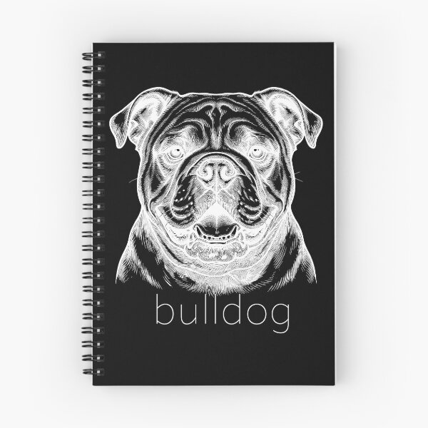 Item preview, Bulldog Illustrative Portrait for dark color background designed and sold by SUP-R-Ts.