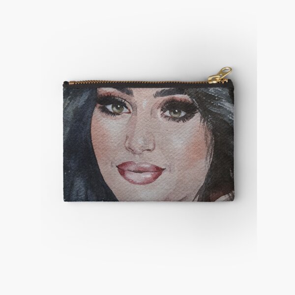 Item preview, Original Watercolor Brunette Girl Portrait designed and sold by SlavaArt.