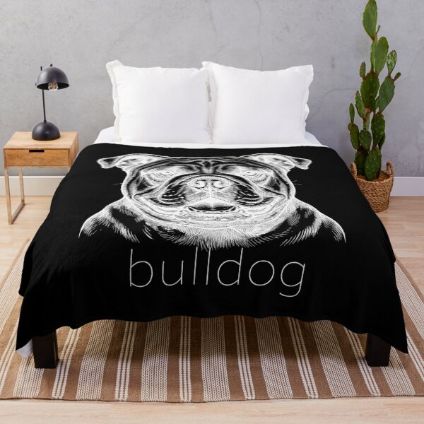 Item preview, Bulldog Illustrative Portrait for dark color background designed and sold by SUP-R-Ts.
