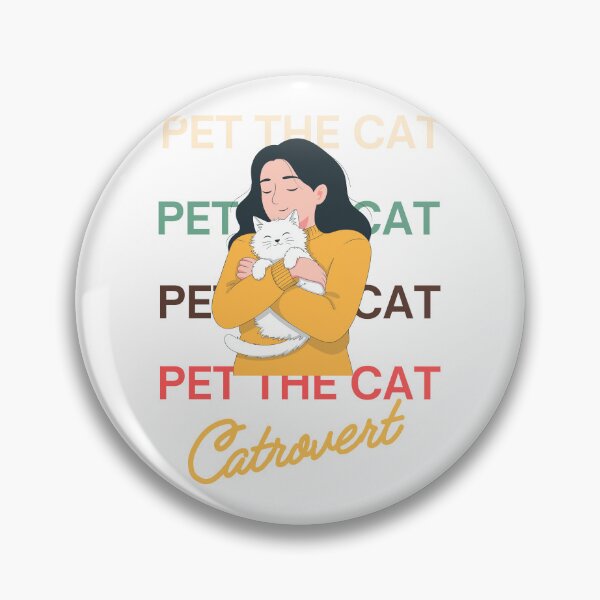 Item preview, Pet The Cat Catrovert - Cute Introvert Cat Lover Catrovert designed and sold by Neurospicy Trolls.