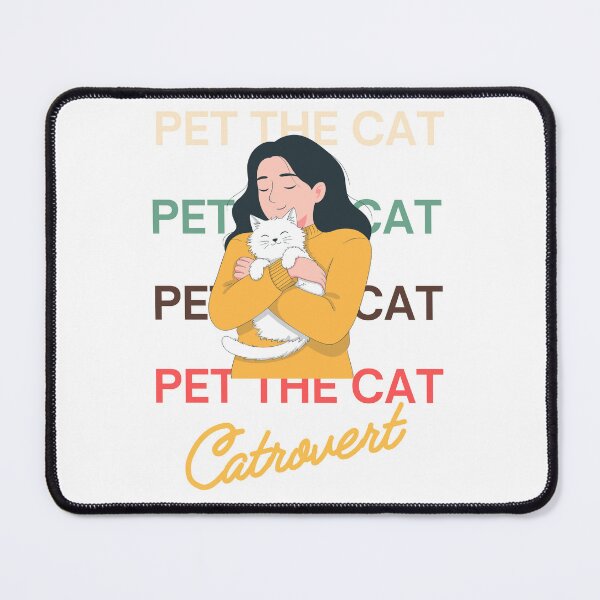 Item preview, Pet The Cat Catrovert - Cute Introvert Cat Lover Catrovert designed and sold by Neurospicy Trolls.