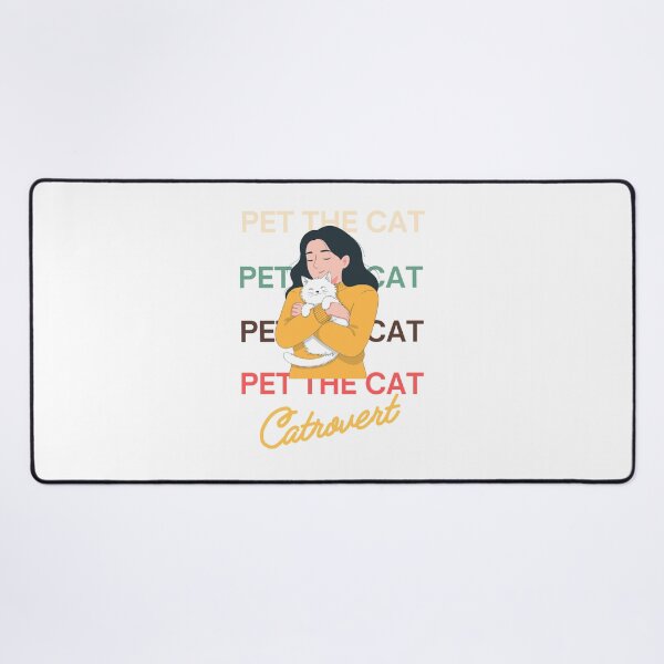 Item preview, Pet The Cat Catrovert - Cute Introvert Cat Lover Catrovert designed and sold by Neurospicy Trolls.