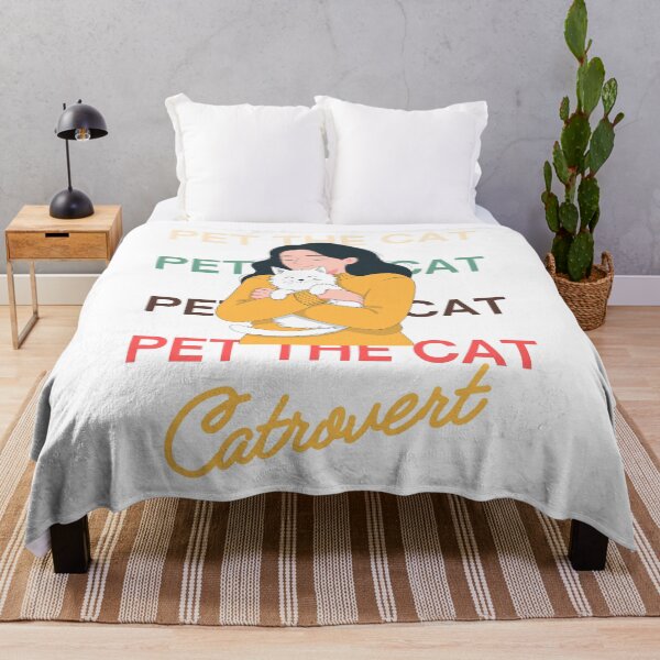 Item preview, Pet The Cat Catrovert - Cute Introvert Cat Lover Catrovert designed and sold by Neurospicy Trolls.