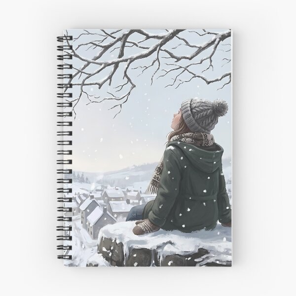 Item preview, Winter Village Snowfall Girl designed and sold by RkskArt.